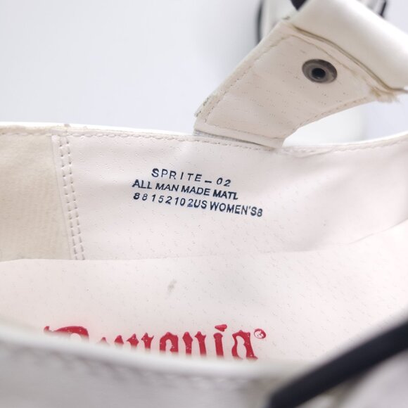 Demonia Sprite - 02 White Faux Leather Heart Strap Mary Jane Platform Lolita 8 - Picture 8 of 9